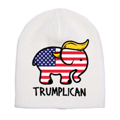 Trumplican Elephant Trump Funny Republican Ultra Maga 2024 Short Acrylic Beanie