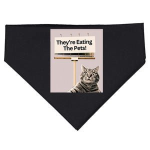 TheyRe Eating The Pets Dogs Cats USA-Made Doggie Bandana