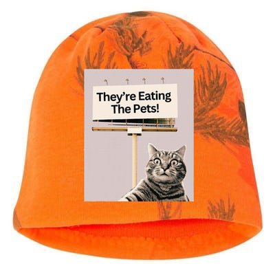 TheyRe Eating The Pets Dogs Cats Kati - Camo Knit Beanie