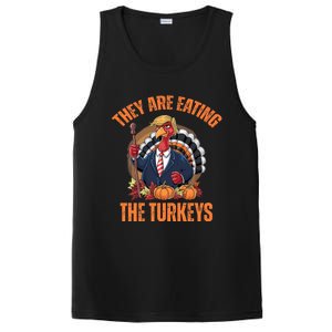 TheyRe Eating The Turkey Funny Trump Thanksgiving Humor PosiCharge Competitor Tank