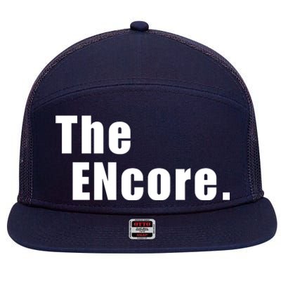 The Encore. 7 Panel Mesh Trucker Snapback Hat