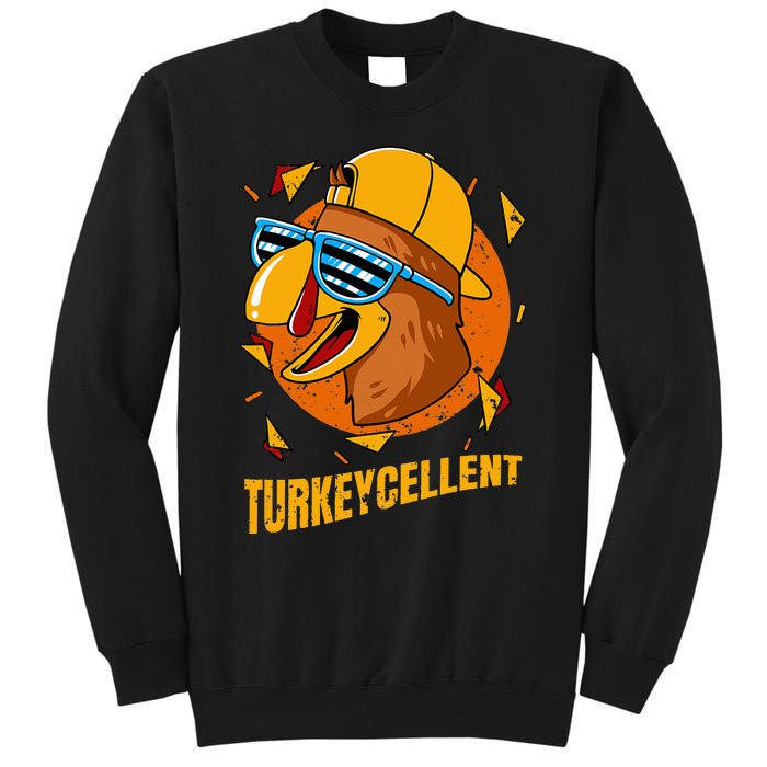 Turkey Excellent Thanksgiving Day Tall Sweatshirt