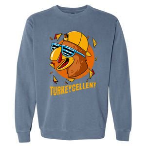 Turkey Excellent Thanksgiving Day Garment-Dyed Sweatshirt