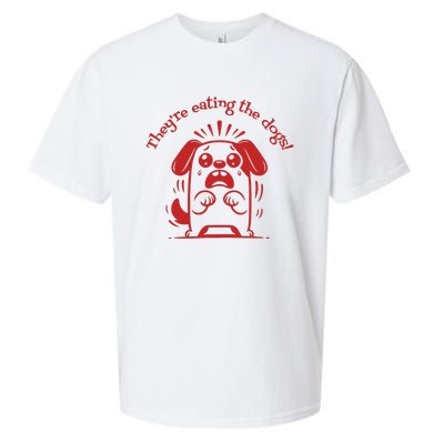 TheyRe Eating The Dogs Sueded Cloud Jersey T-Shirt