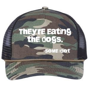 Theyre Eating The Dogs Retro Rope Trucker Hat Cap