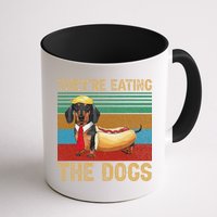 They’Re Eating The Dogs 2024 Retro Funny Dachshund Weiner Gift Mug