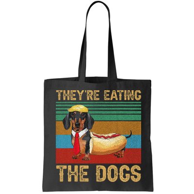 They’Re Eating The Dogs 2024 Retro Funny Dachshund Weiner Gift Bag