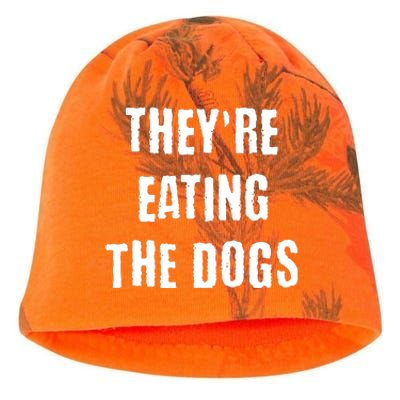 Theyre Eating The Dogs Kati - Camo Knit Beanie