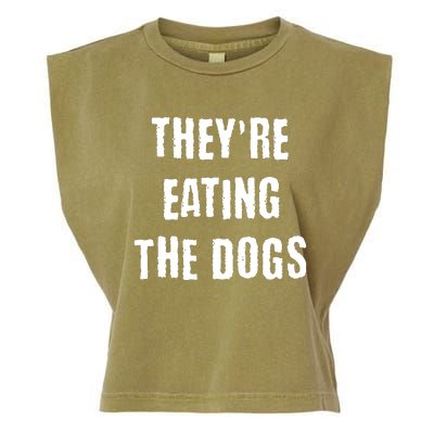 Theyre Eating The Dogs Garment-Dyed Women's Muscle Tee