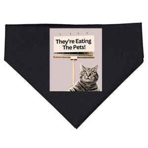 TheyRe Eating The Pets Dogs Cats We Are Not Going Back USA-Made Doggie Bandana