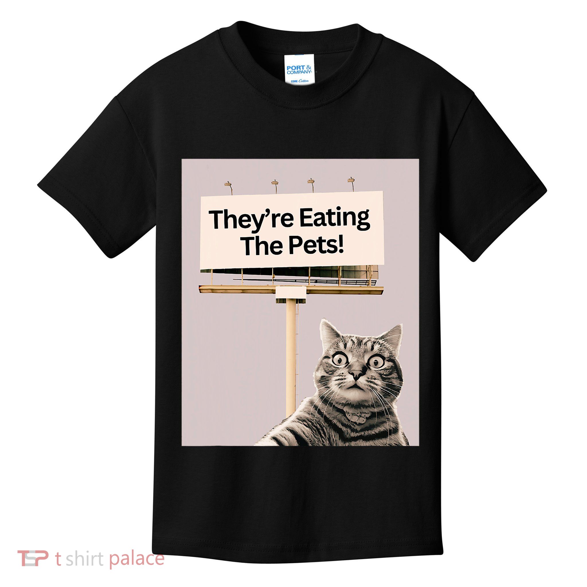 TheyRe Eating The Pets Dogs Cats We Are Not Going Back Kids T-Shirt
