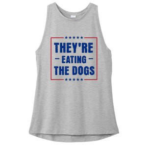 Theyre Eating The Dogs Ladies PosiCharge Tri-Blend Wicking Tank