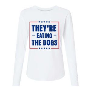 Theyre Eating The Dogs Womens Cotton Relaxed Long Sleeve T-Shirt