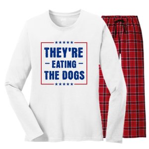 Theyre Eating The Dogs Women's Long Sleeve Flannel Pajama Set 