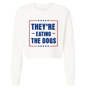 Theyre Eating The Dogs Cropped Pullover Crew