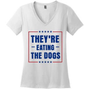 Theyre Eating The Dogs Women's V-Neck T-Shirt