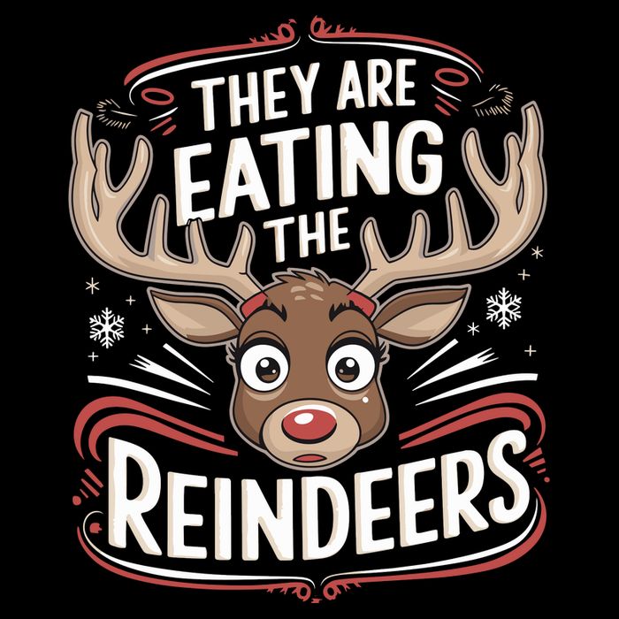TheyRe Eating The Reindeers Funny Christmas Wool Snapback Cap