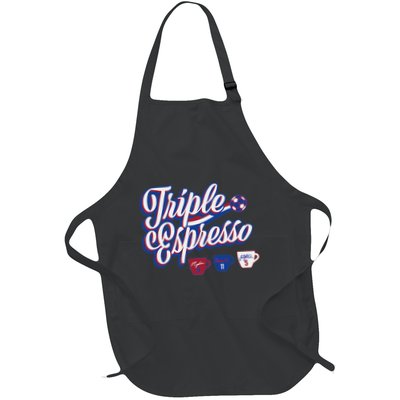 Triple Espresso Full-Length Apron With Pockets