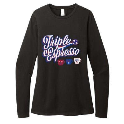 Triple Espresso Womens CVC Long Sleeve Shirt