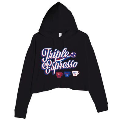 Triple Espresso Crop Fleece Hoodie