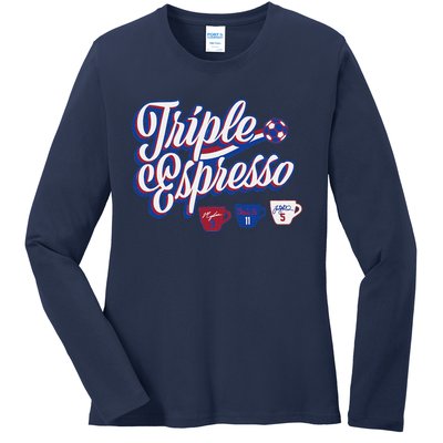 Triple Espresso Ladies Long Sleeve Shirt