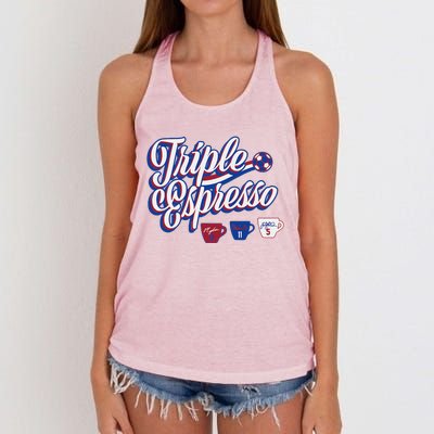 Triple Espresso Women's Knotted Racerback Tank