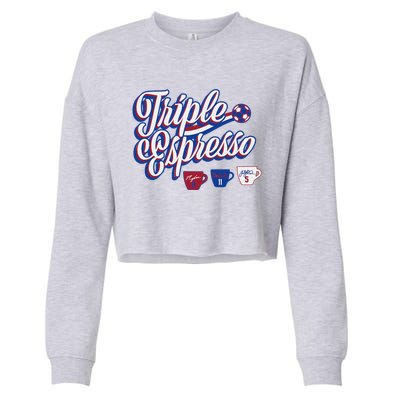 Triple Espresso Cropped Pullover Crew