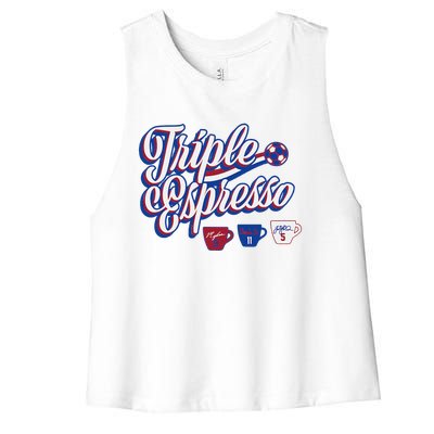 Triple Espresso Women's Racerback Cropped Tank