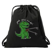 TRex Evolved T Rex With Grabbers Drawstring Bag