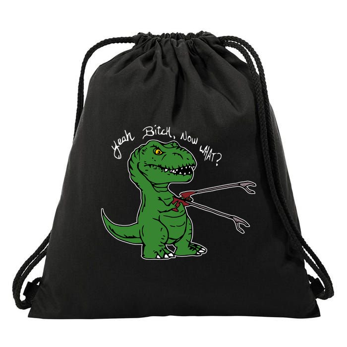 TRex Evolved T Rex With Grabbers Drawstring Bag
