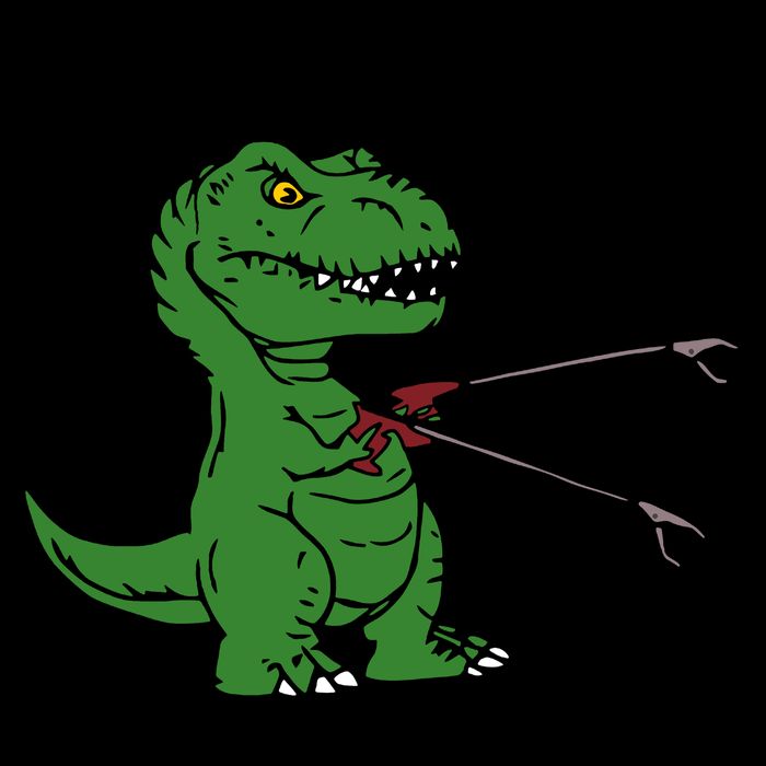 TRex Evolved T Rex With Grabbers 16oz Travel Tumbler