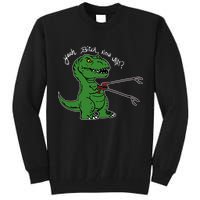 TRex Evolved T Rex With Grabbers Tall Sweatshirt