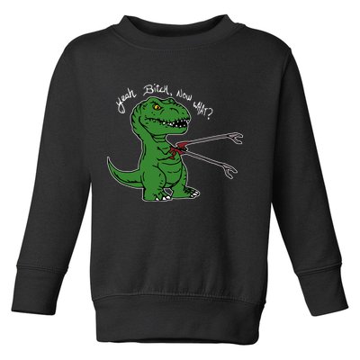 TRex Evolved T Rex With Grabbers Toddler Sweatshirt