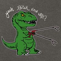 TRex Evolved T Rex With Grabbers Cotton Canvas Backpack