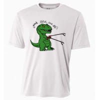 TRex Evolved T Rex With Grabbers Cooling Performance Crew T-Shirt