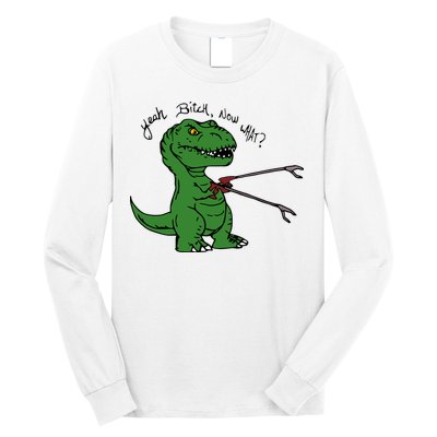 TRex Evolved T Rex With Grabbers Long Sleeve Shirt