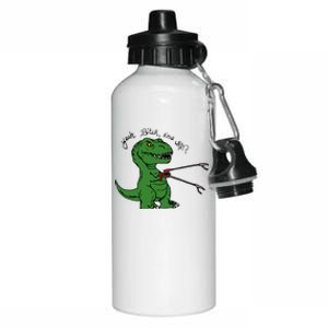 TRex Evolved T Rex With Grabbers Aluminum Water Bottle