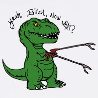TRex Evolved T Rex With Grabbers Button