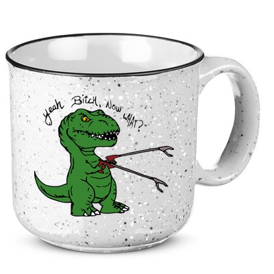 TRex Evolved T Rex With Grabbers 15oz Campfire Ceramic Mug