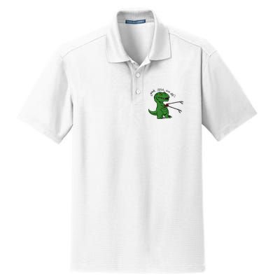 TRex Evolved T Rex With Grabbers Dry Zone Grid Polo