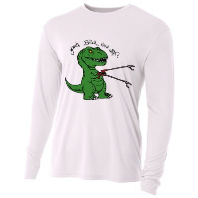 TRex Evolved T Rex With Grabbers Cooling Performance Long Sleeve Crew