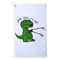 TRex Evolved T Rex With Grabbers Golf Towel