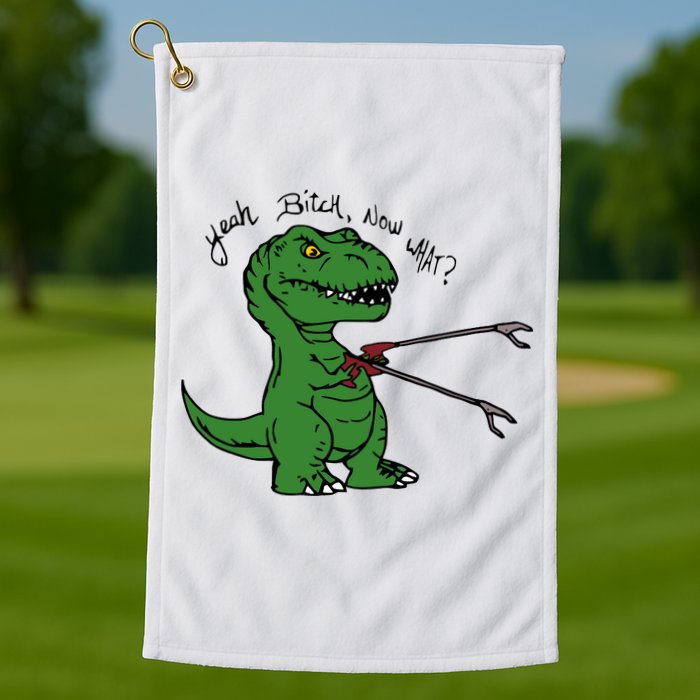 TRex Evolved T Rex With Grabbers Golf Towel