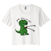 TRex Evolved T Rex With Grabbers Crop Top