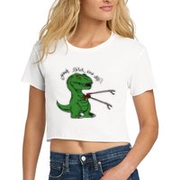 TRex Evolved T Rex With Grabbers Crop Top