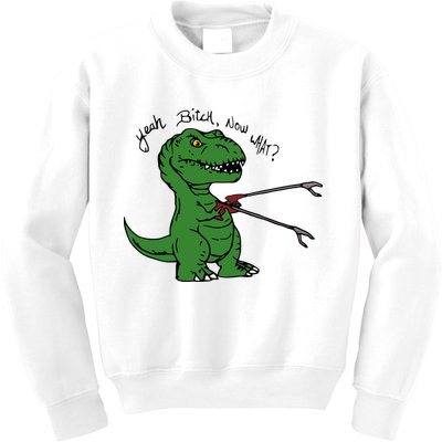 TRex Evolved T Rex With Grabbers Kids Sweatshirt