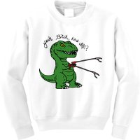 TRex Evolved T Rex With Grabbers Kids Sweatshirt