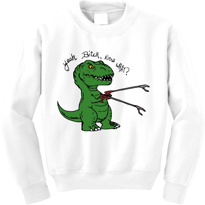 TRex Evolved T Rex With Grabbers Kids Sweatshirt
