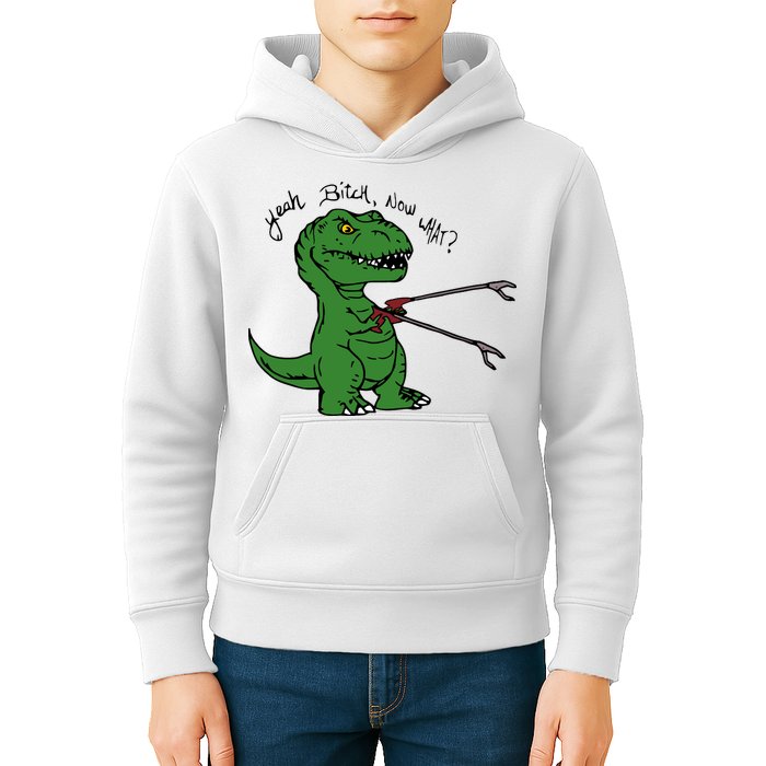 TRex Evolved T Rex With Grabbers Kids Hoodie