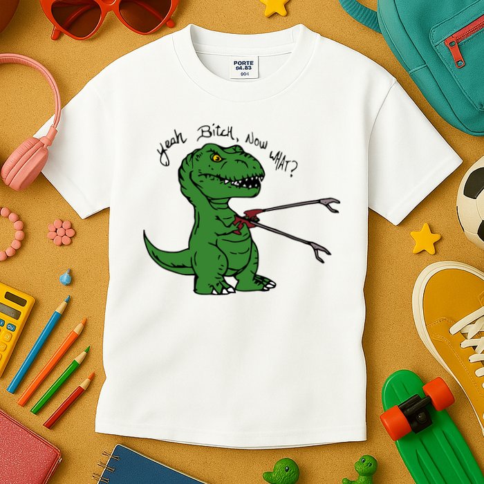 TRex Evolved T Rex With Grabbers Kids T-Shirt